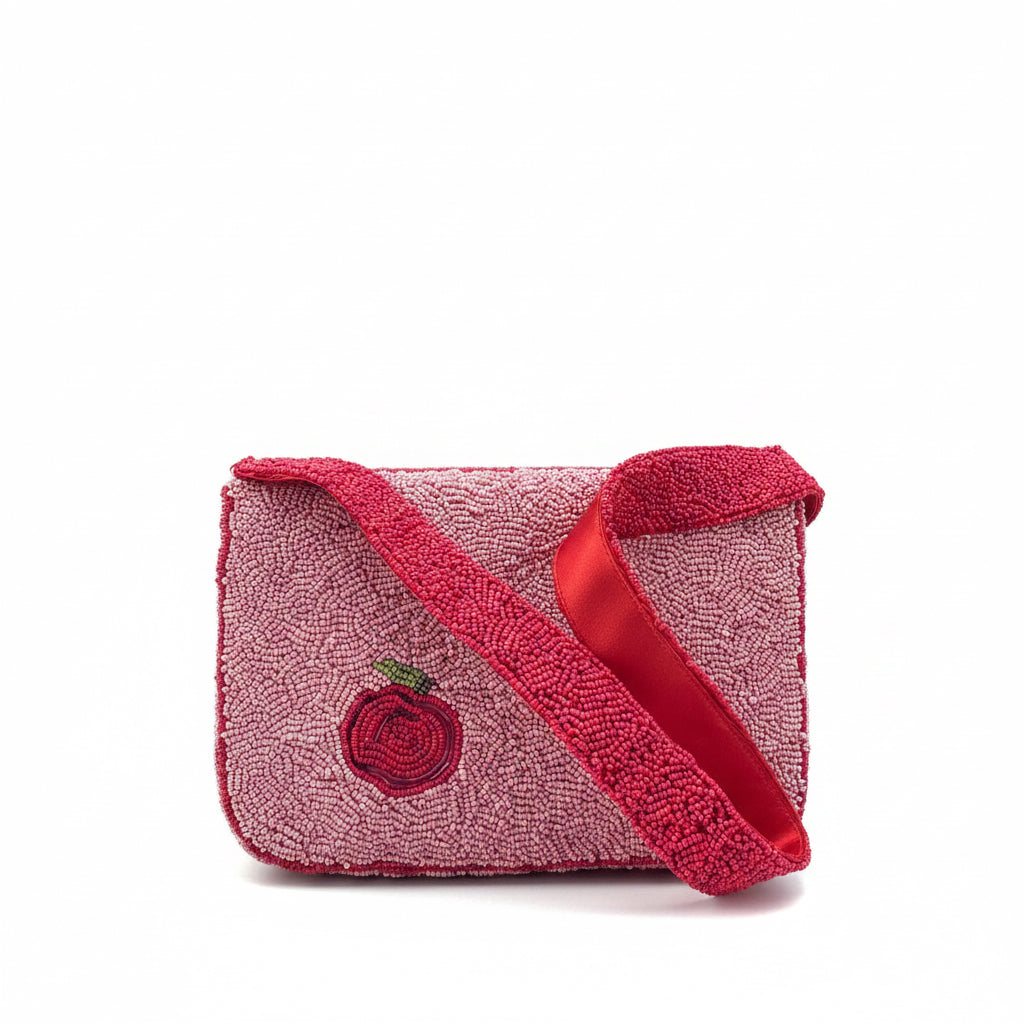π Beaded Apple Orchard Tote Bag