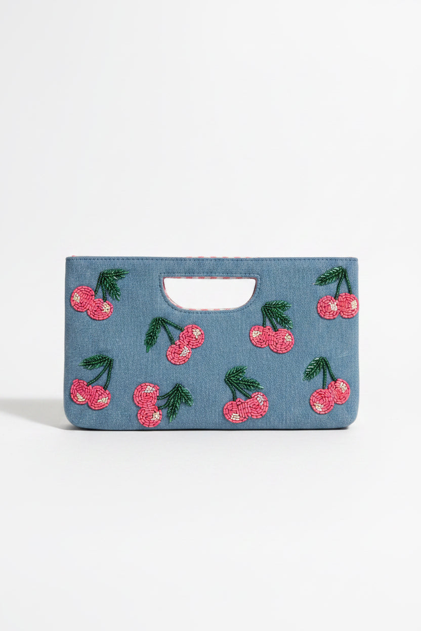 🍒 Cherry On Top Beaded Clutch