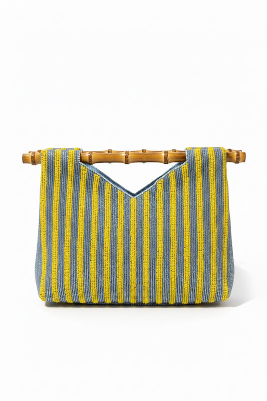 Amalfi Coast Beaded Tote Bag