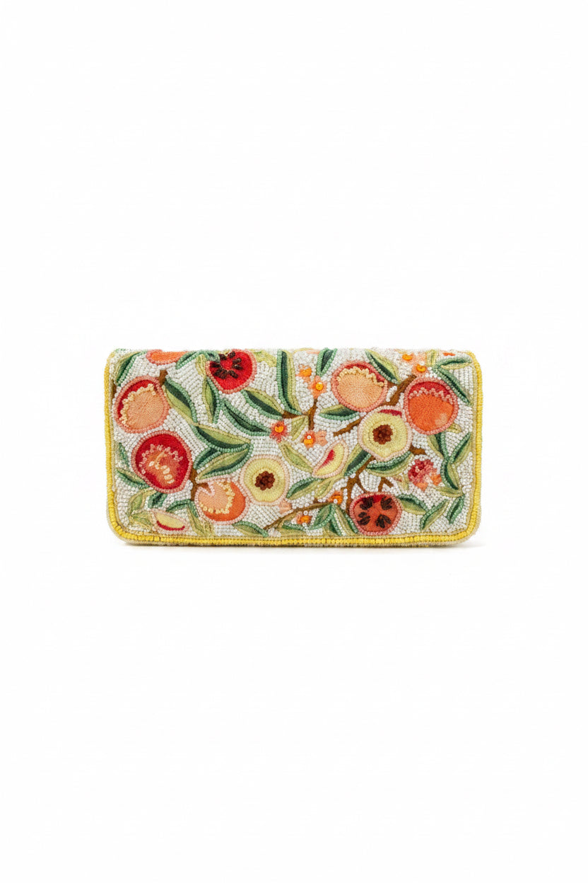 Garden Bloom Hand-Beaded Shoulder Bag