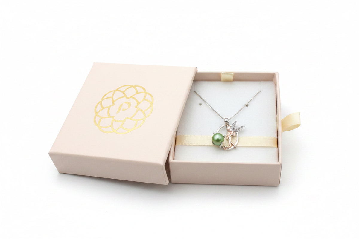 Italian S925 Sterling Silver Fairy Pearl Necklace