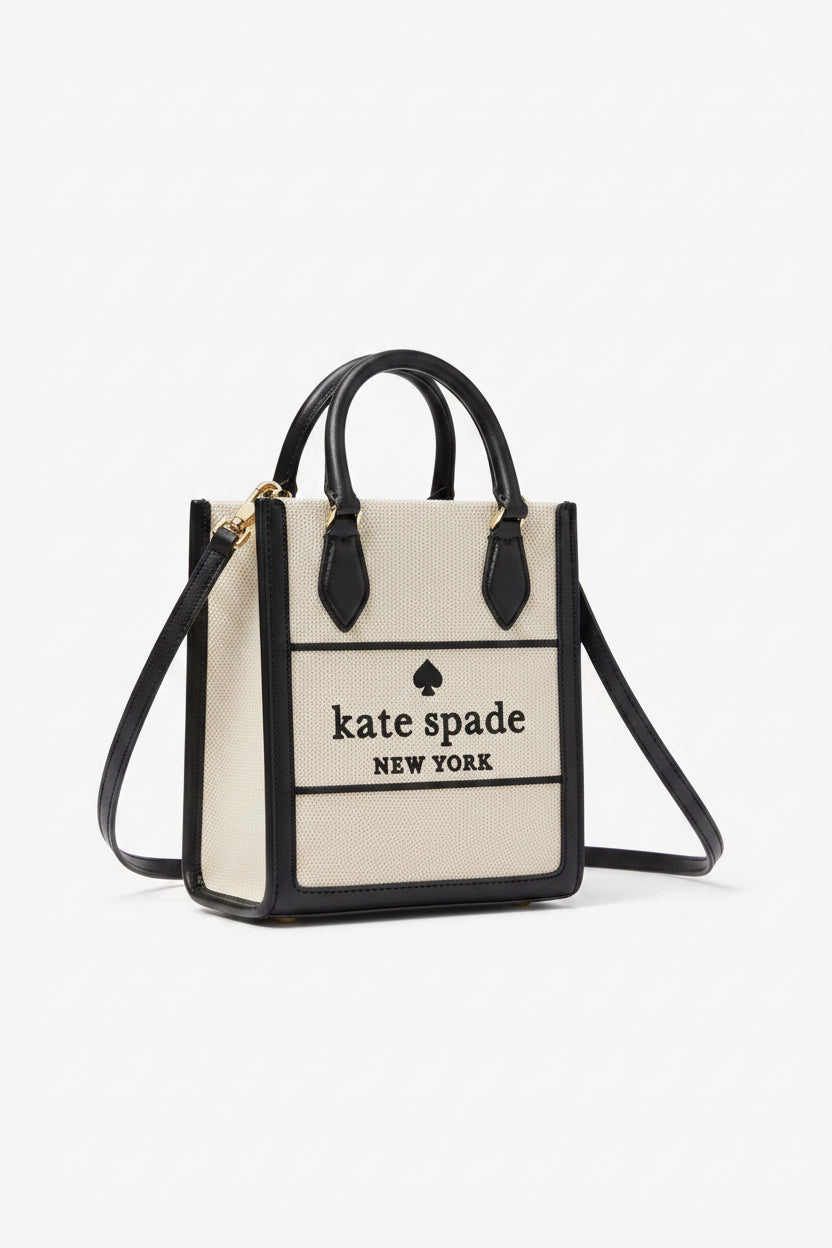 Kate Spade New York Canvas Mini Tote Crossbody Bag